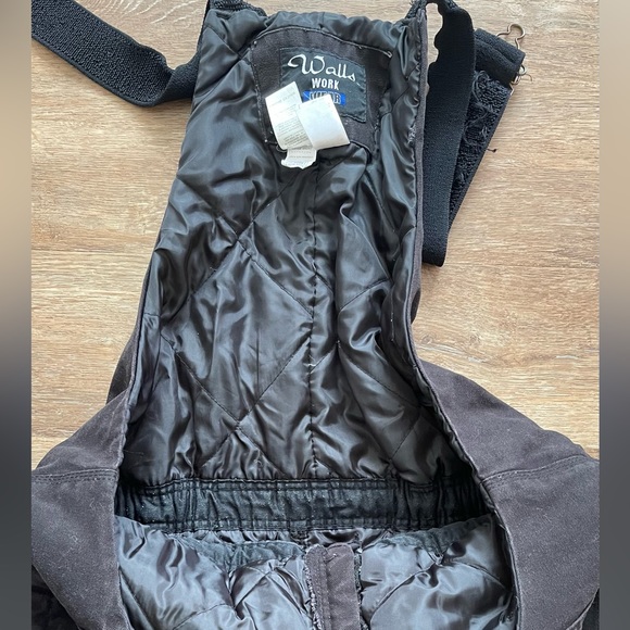 Walls Work Wear Insulated Black Men Size Large Short Used - Picture 11 of 12